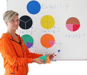 Fraction circles for whiteboards, without print