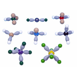 Molekylemodel elektronfrastdning