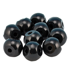 Carbon atom, black, Molymod, pack of 10
