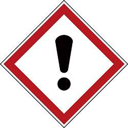 Varningsetikett kemikaliebestndig - Skadlig 250 st