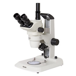 Stereo microscope with zoom, trinocular VS-1