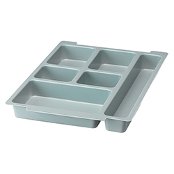Insert for storage tray 75 mm, 6 compartments