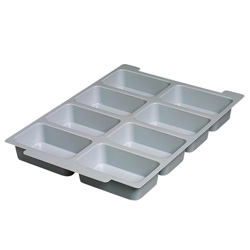 Insert for storage tray 75 mm, 8 compartments